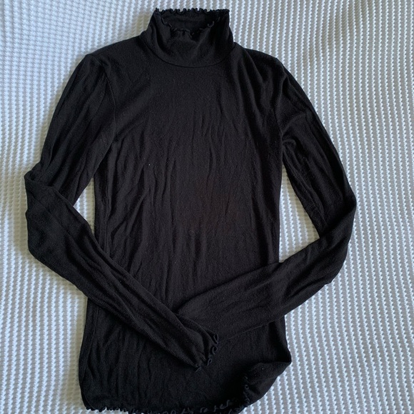 Wilfred aritzia black long sleeve turtle neck - Picture 1 of 2